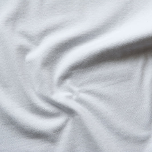 Tubular Ribbing Fabric in White