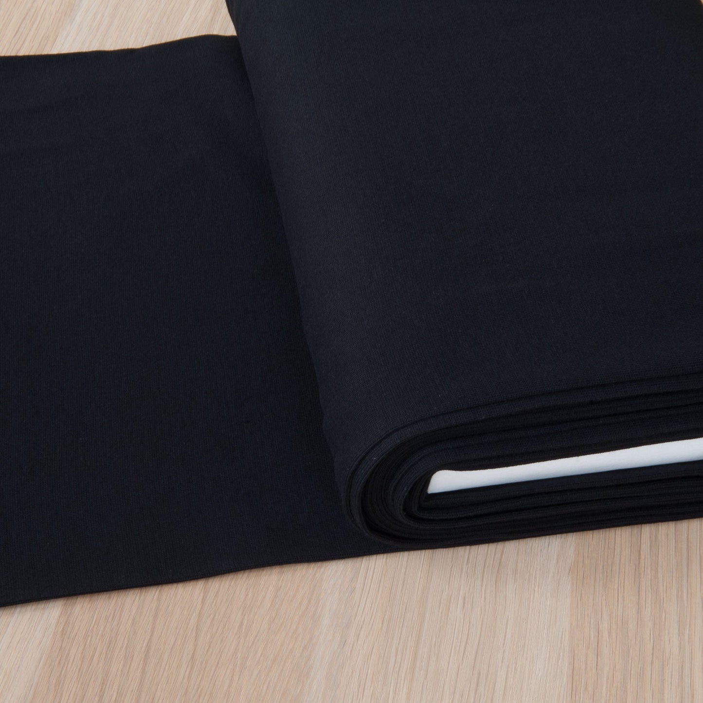 Tubular Ribbing Fabric in Black