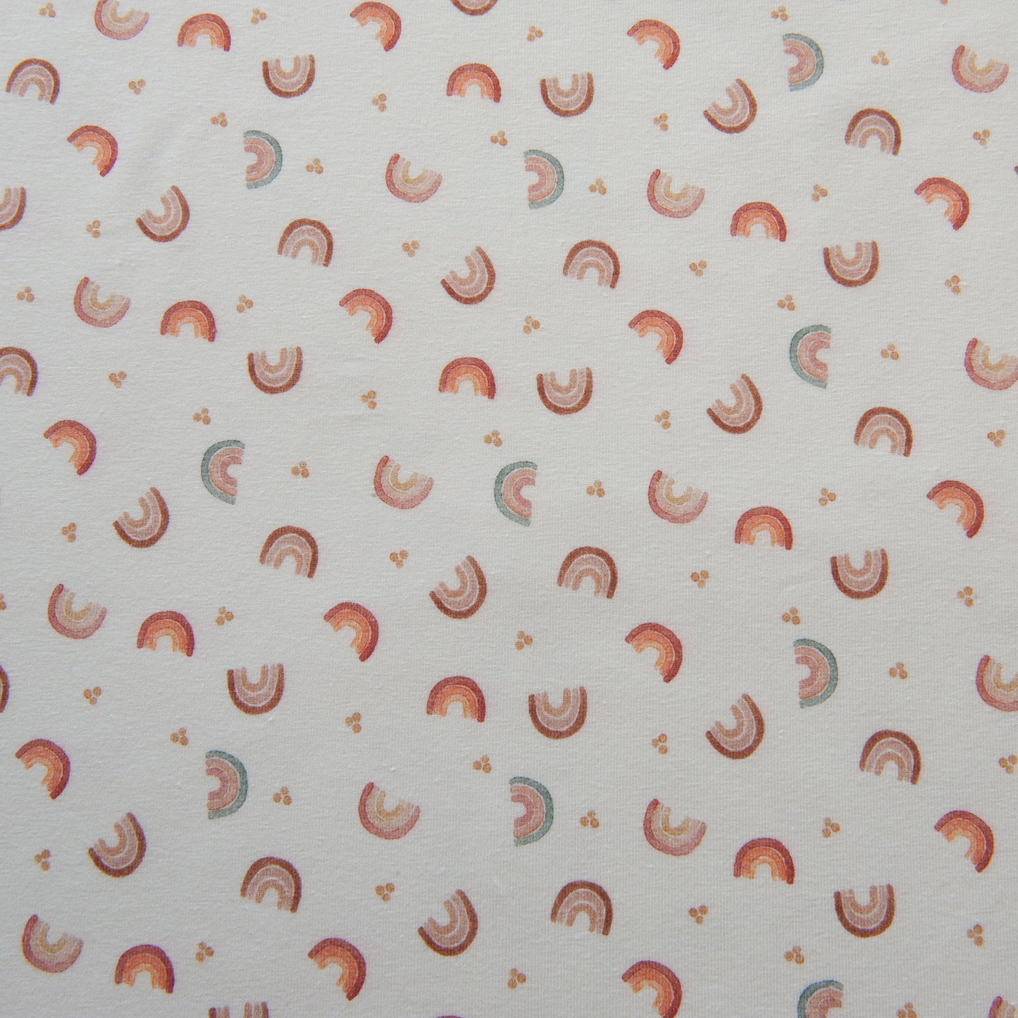 Watercolour Rainbows Organic Cotton Jersey
