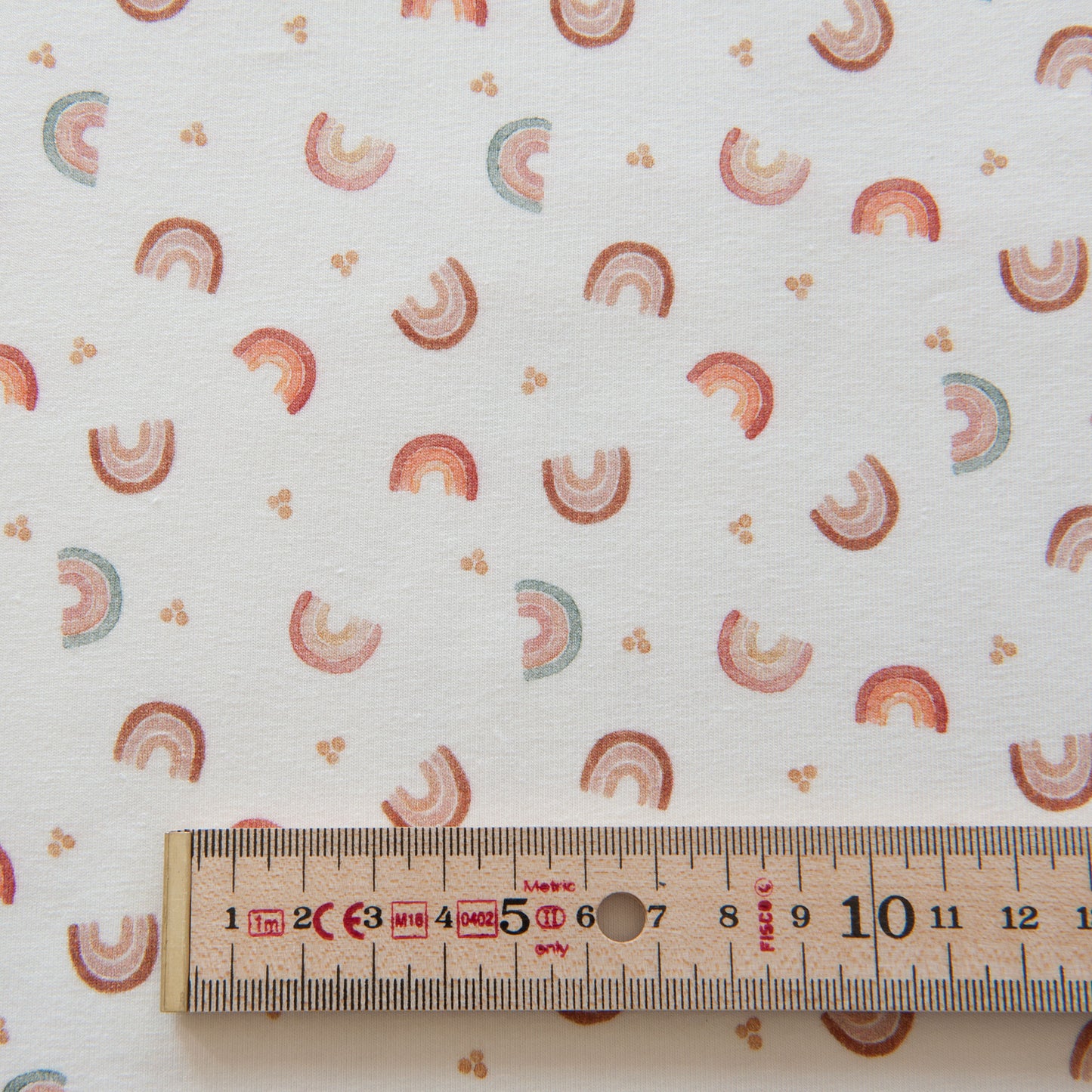 Watercolour Rainbows Organic Cotton Jersey