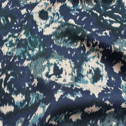 Laura Viscose Twill Fabric in Blue