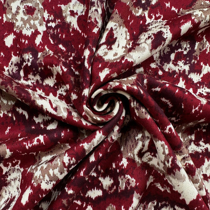 Laura Viscose Twill Fabric in Wine