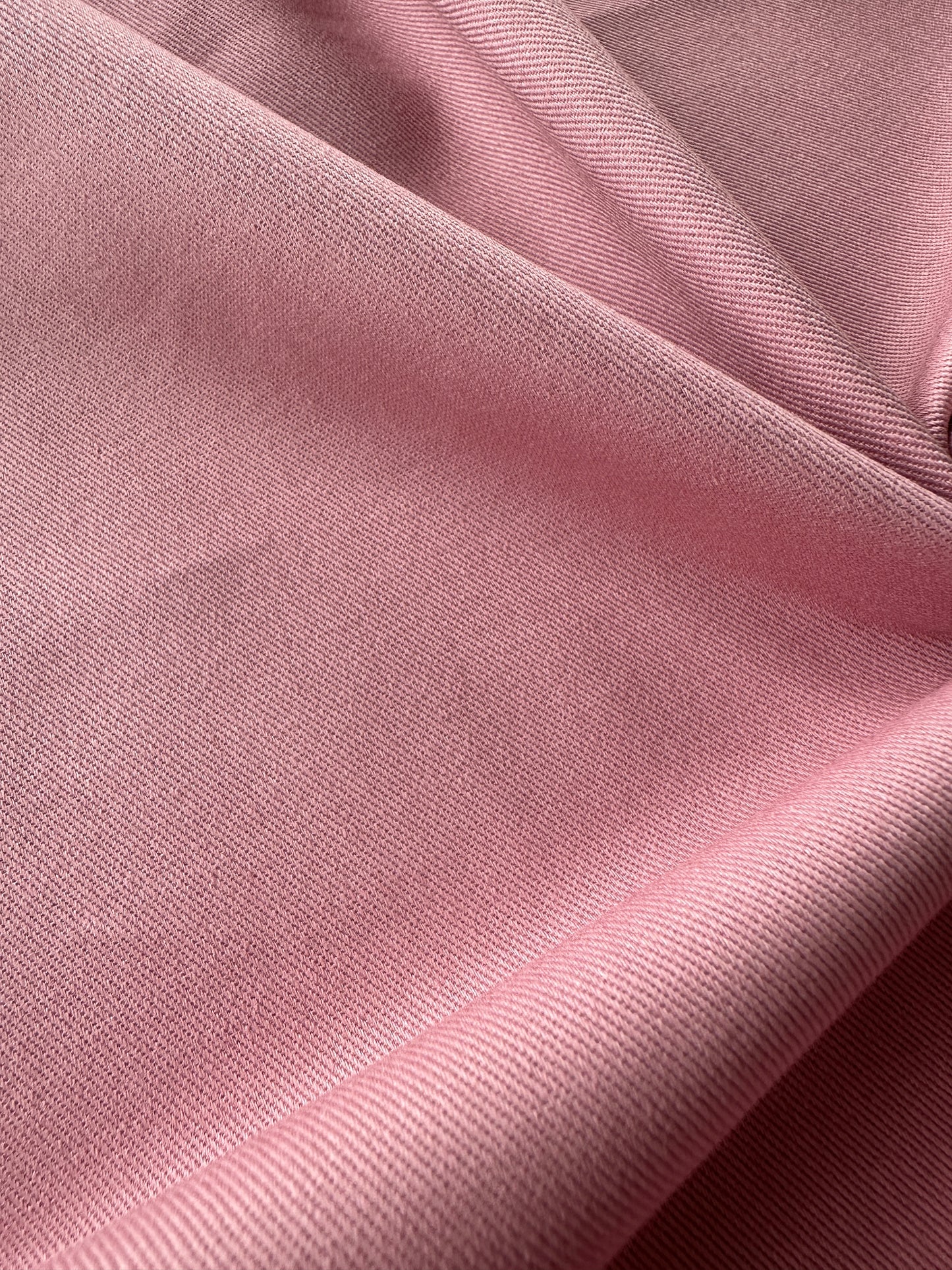 Cotton Twill Fabric in Rose Pink