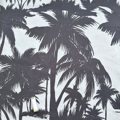 Palm Tree Cotton and Linen Blend Fabric (Ex Designer)