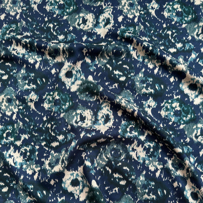 Laura Viscose Twill Fabric in Blue