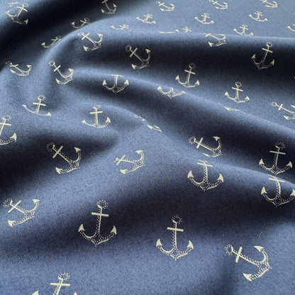 Anchor Cotton Poplin Fabric (Ex Designer)