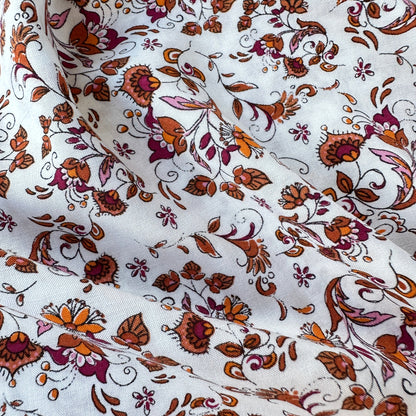 Autumn Ditsy Floral Viscose Fabric