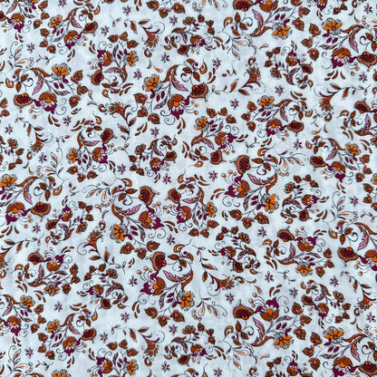 Autumn Ditsy Floral Viscose Fabric