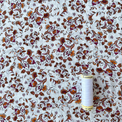 Autumn Ditsy Floral Viscose Fabric