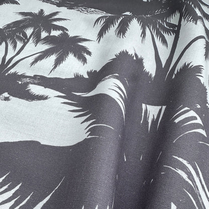 Palm Tree Cotton and Linen Blend Fabric (Ex Designer)