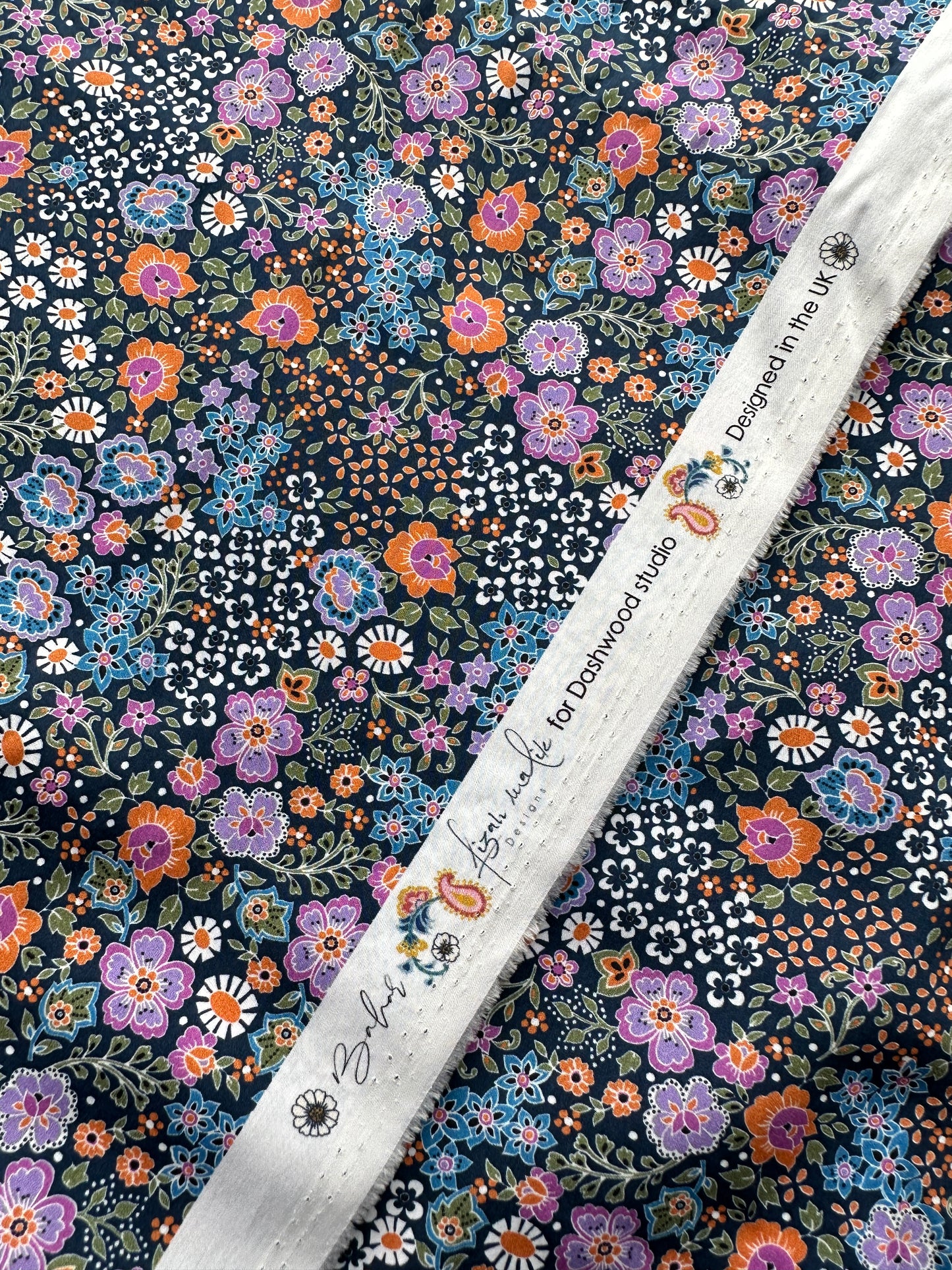 Bahar Ace Cotton Lawn Fabric in Lilac - Dashwood Studio / Fizah Malik Designs