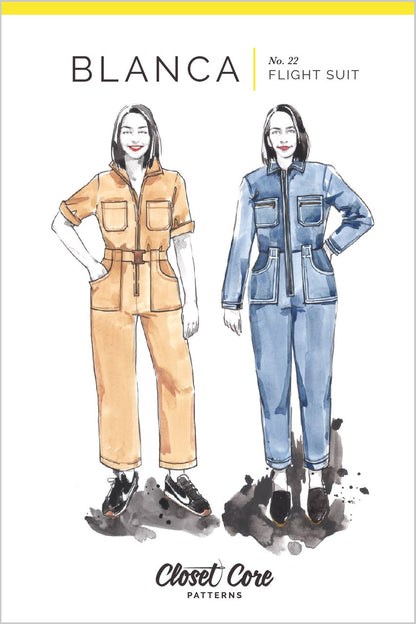 Blanca Flight Suit Sewing Pattern by Closet Core Patterns