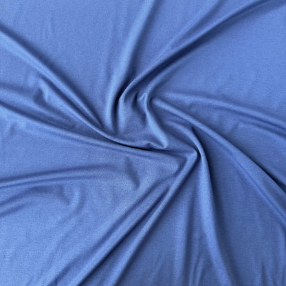Blue Viscose Jersey Fabric