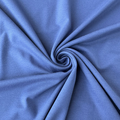 Blue Viscose Jersey Fabric