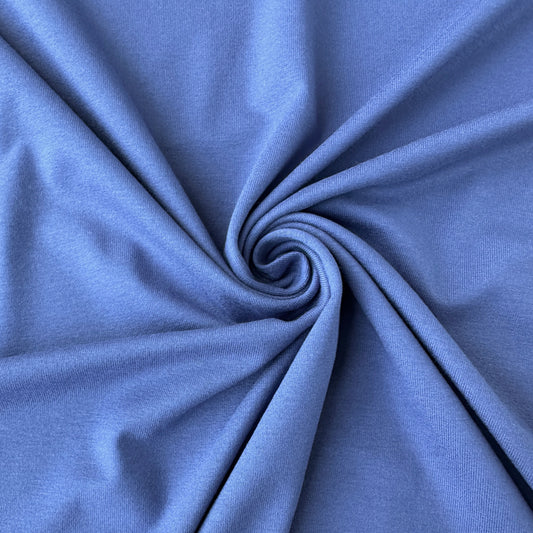Blue Viscose Jersey Fabric