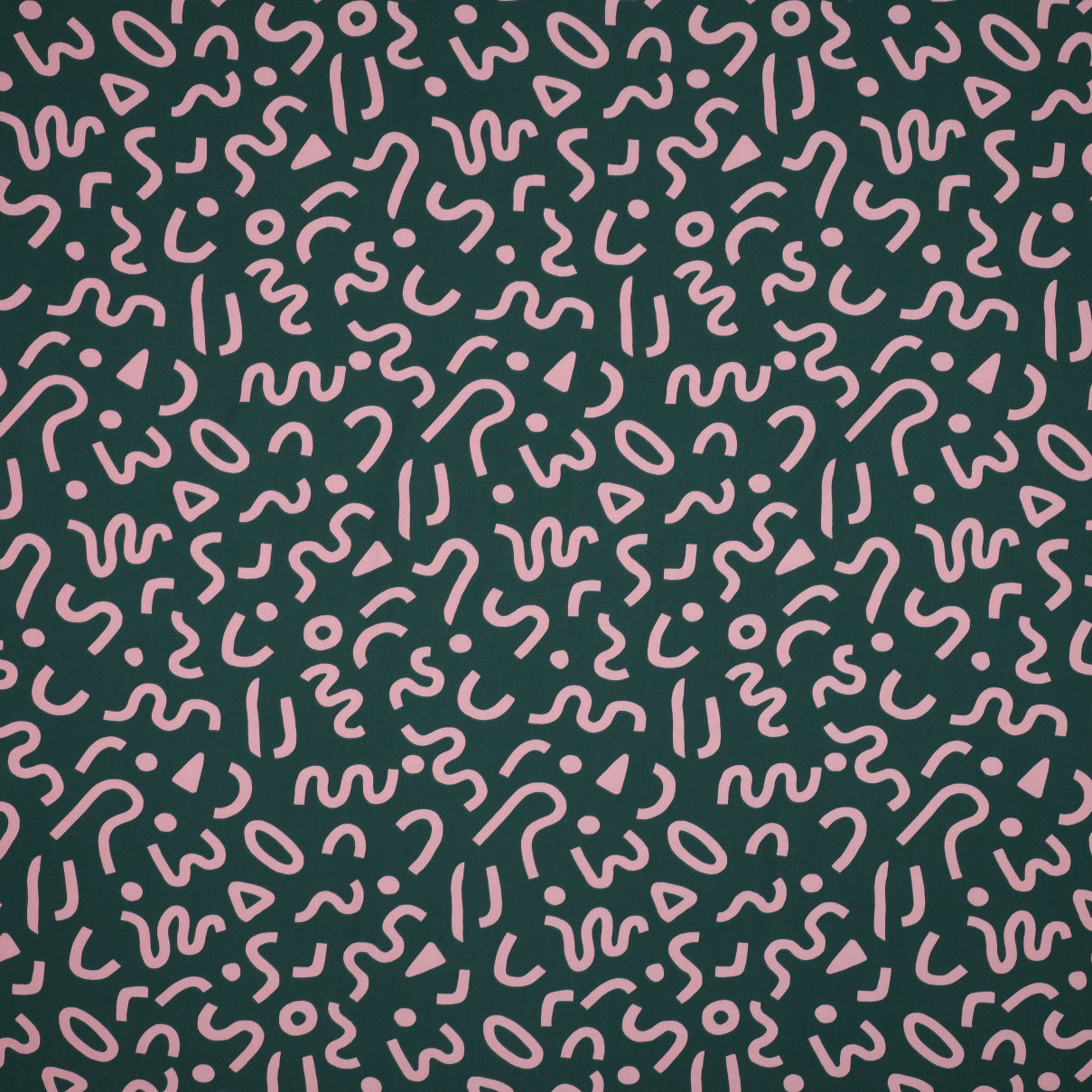 Boho Geo LENZING™️ ECOVERO™️ Viscose Fabric in Dark Petrol - Nerida Hansen SECOND - 80cm Piece