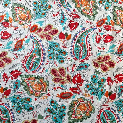 Boho Paisley Viscose Fabric