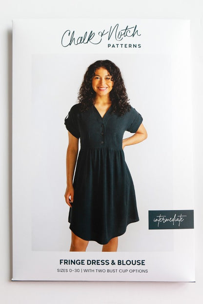 Fringe Dress and Blouse Sewing Pattern - Chalk and Notch