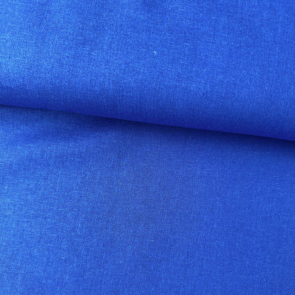 Cobalt Blue Viscose Linen Fabric