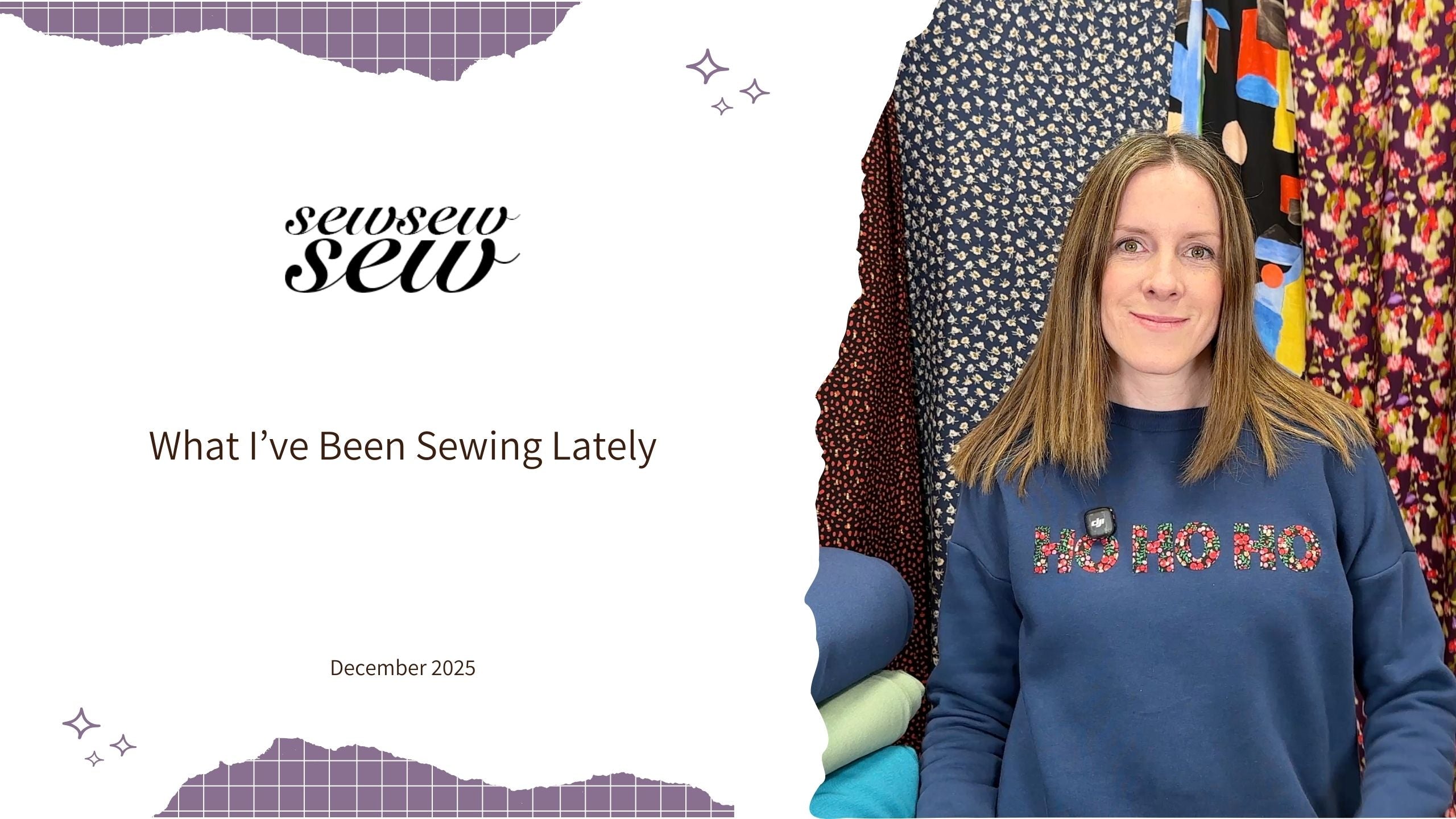 Load video: Katie talks about her latest sewing projects and work in progress