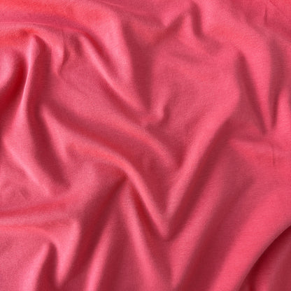 Coral Pink Organic Cotton Jersey Fabric