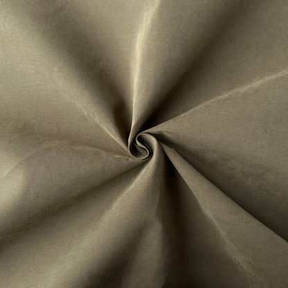 Cotton Blend Water Repellent Fabric in Khaki - Ex Barbour - 2m Piece