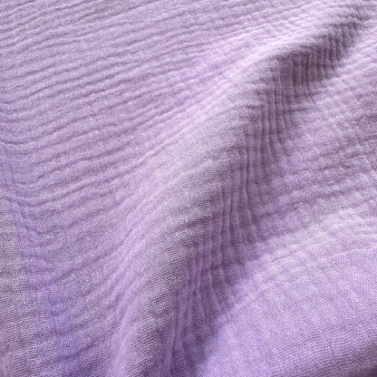 Cotton Double Gauze Fabric in Lilac