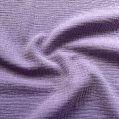 Cotton Double Gauze Fabric in Lilac