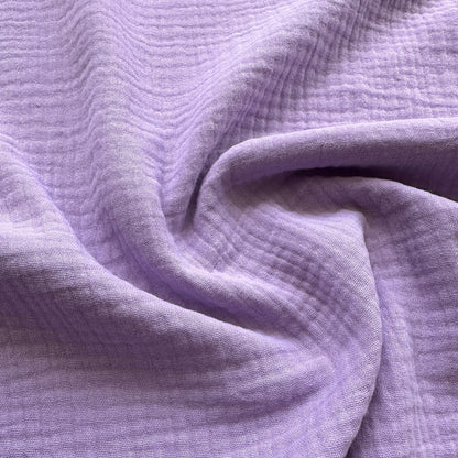 Cotton Double Gauze Fabric in Lilac