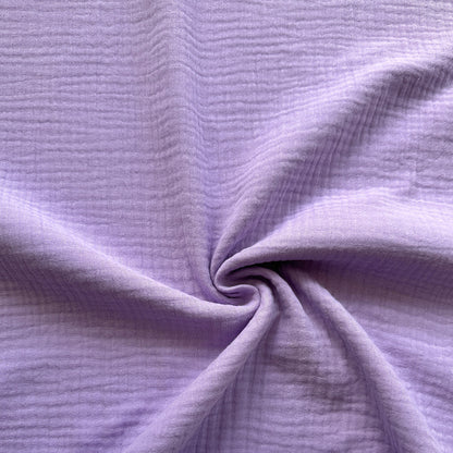 Cotton Double Gauze Fabric in Lilac