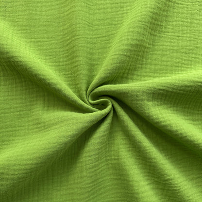 Cotton Double Gauze Fabric in Pistachio Green