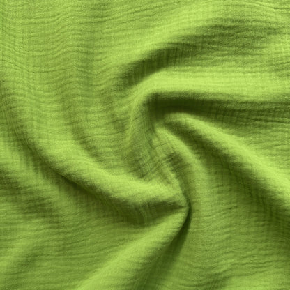 Cotton Double Gauze Fabric in Pistachio Green