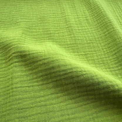 Cotton Double Gauze Fabric in Pistachio Green