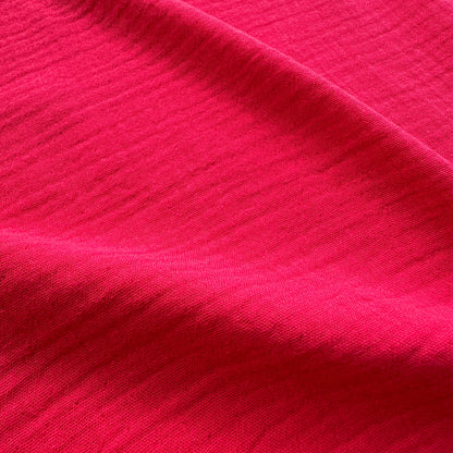 Cotton Double Gauze Fabric in Raspberry Pink