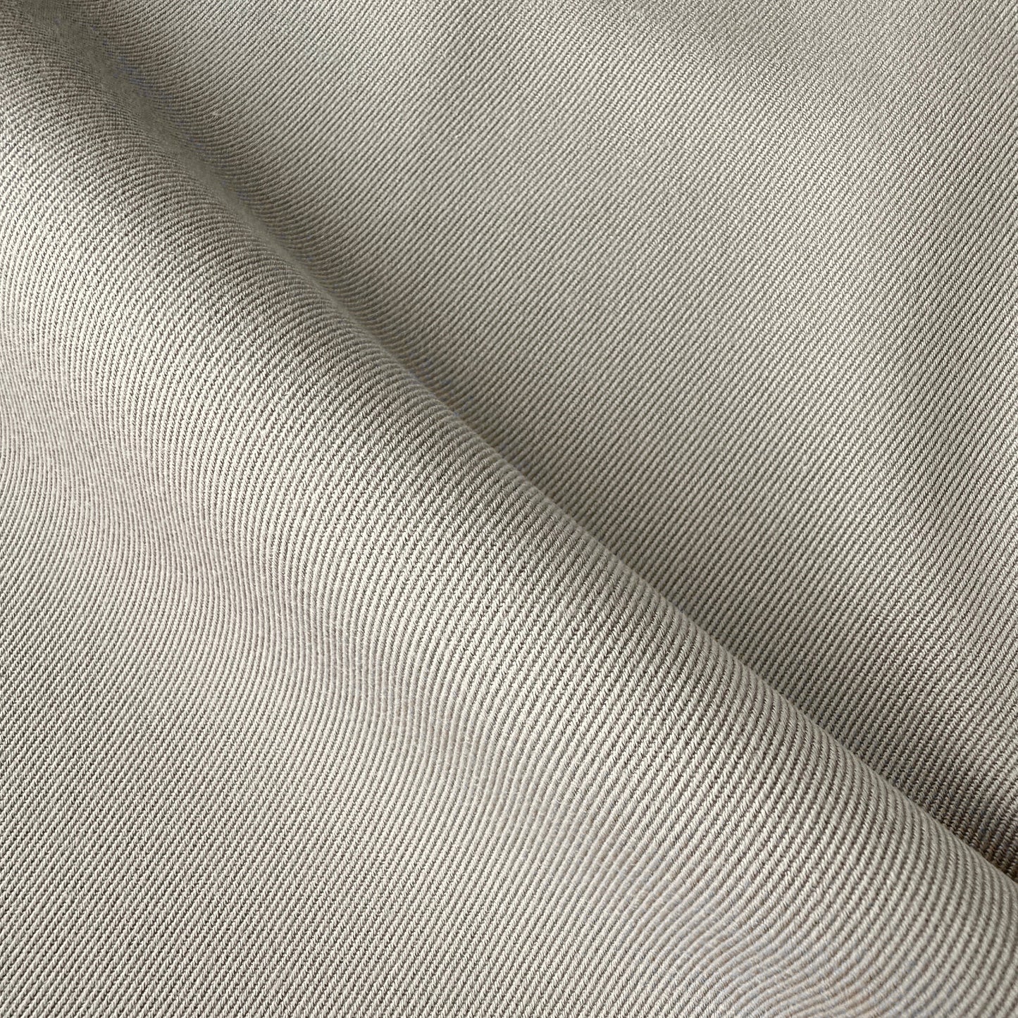 Close Up of Beige Cotton Drill Fabric