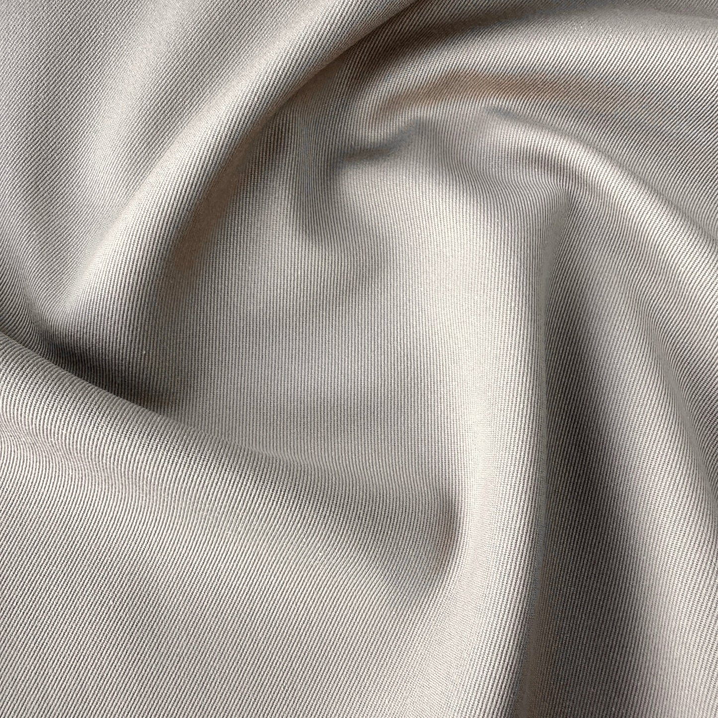 Close up of Cotton Drill Fabric in Beige