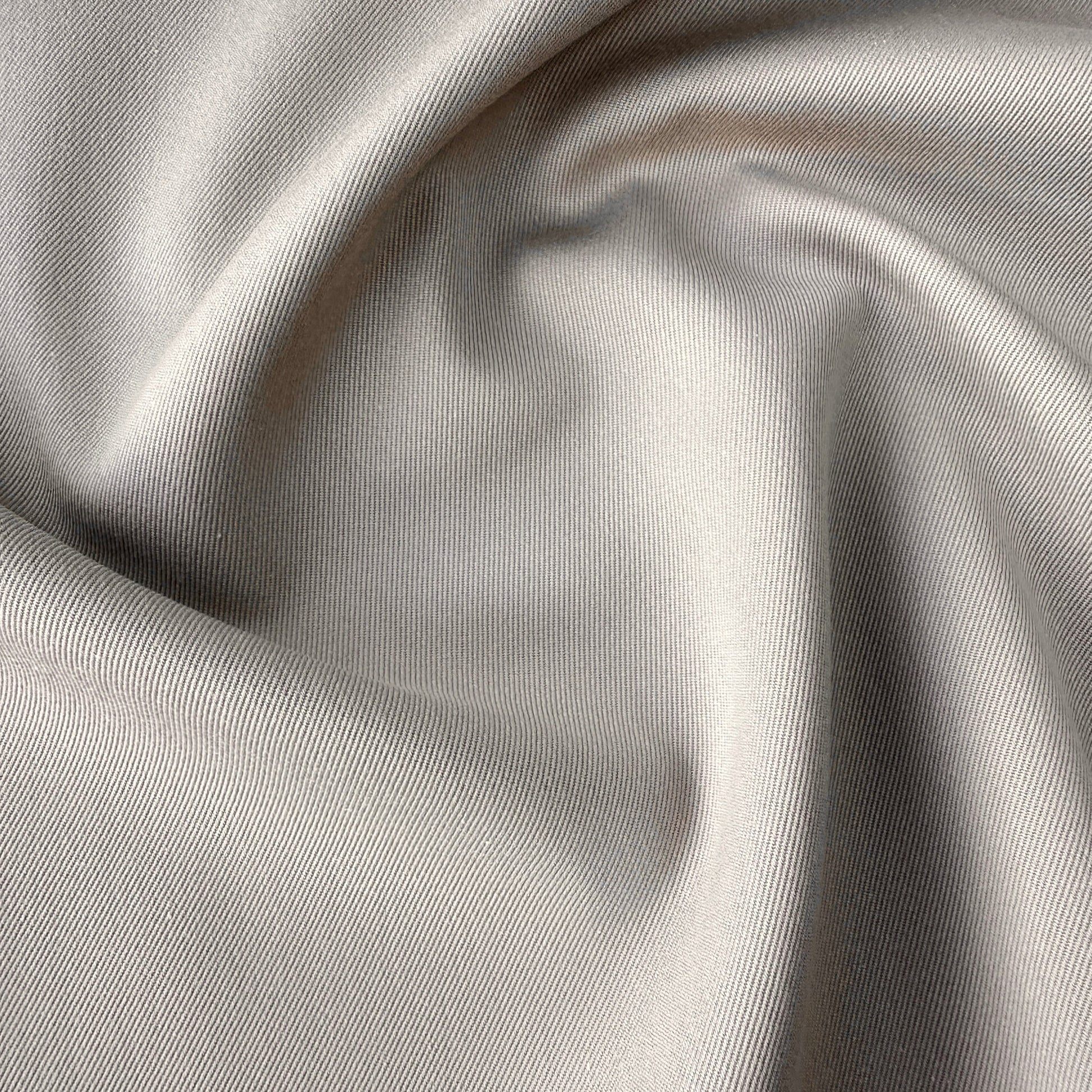 Close up of Cotton Drill Fabric in Beige