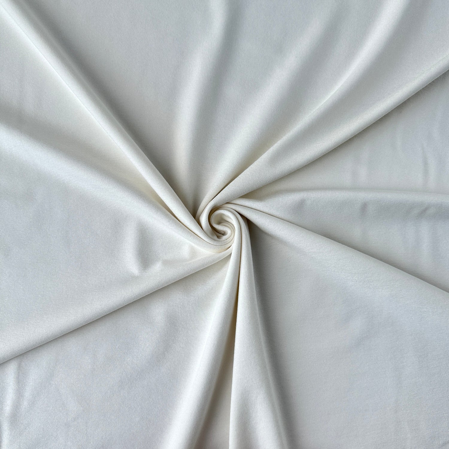 Cream Viscose Jersey Fabric