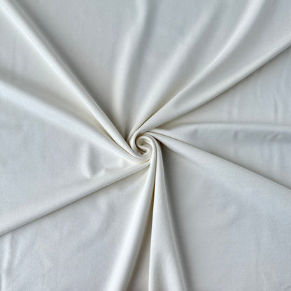 Cream Viscose Jersey Fabric