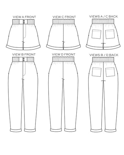 Dani Shorts & Pants Sewing Pattern - True Bias