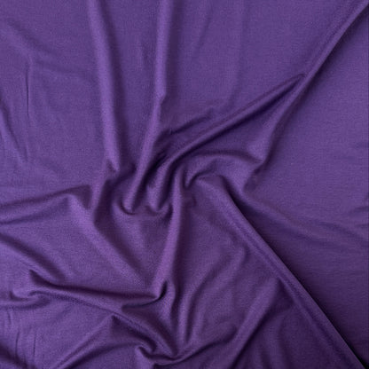 Dark Purple Viscose Jersey Fabric
