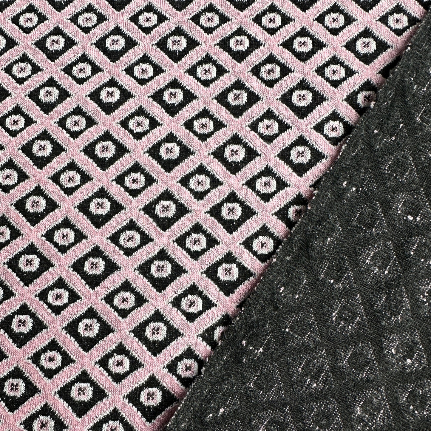 Diamond Jacquard Knit Fabric