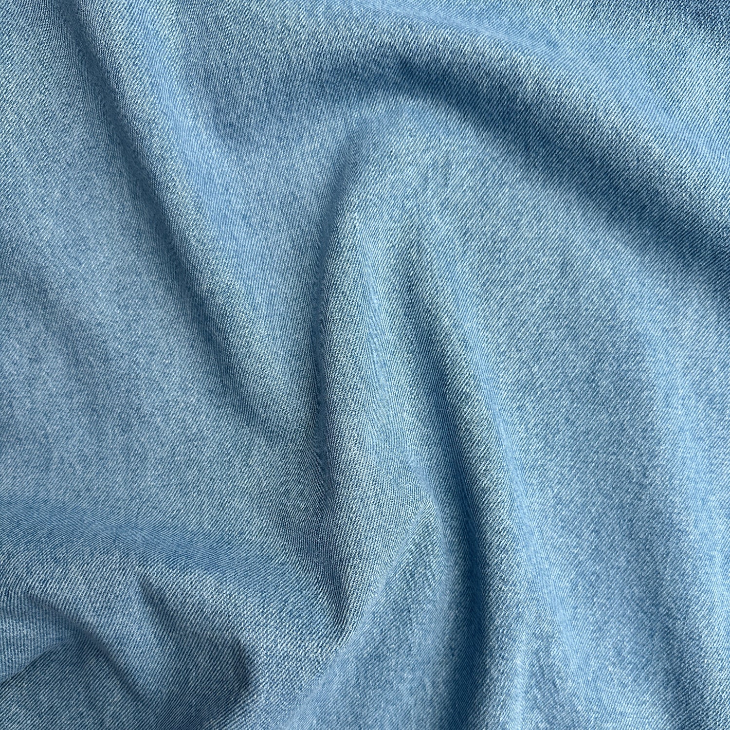 Distressed Cotton Denim Fabric showing texture