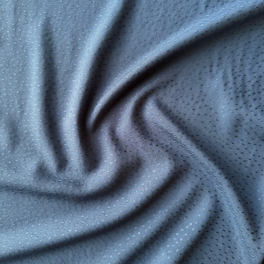 Dobby Ecovero Viscose Fabric in Denim Blue