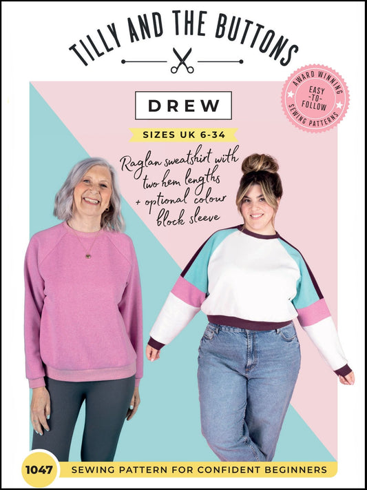 Drew Sweatshirt Sewing Pattern - Tilly and the Buttons