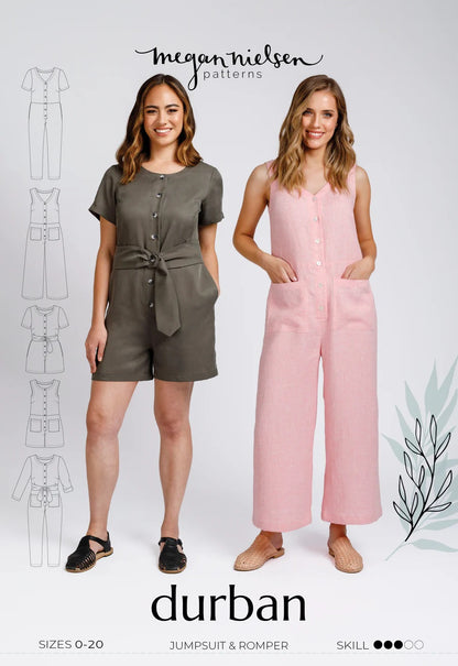 Durban Jumpsuit & Romper Sewing Pattern - Megan Nielsen Patterns