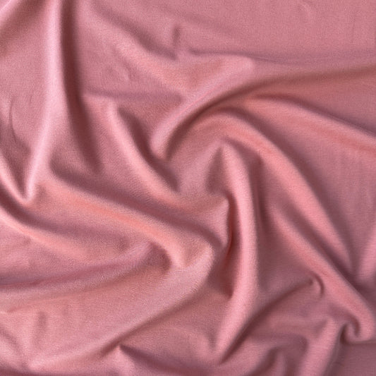 Dusky Pink Organic Cotton Jersey Fabric