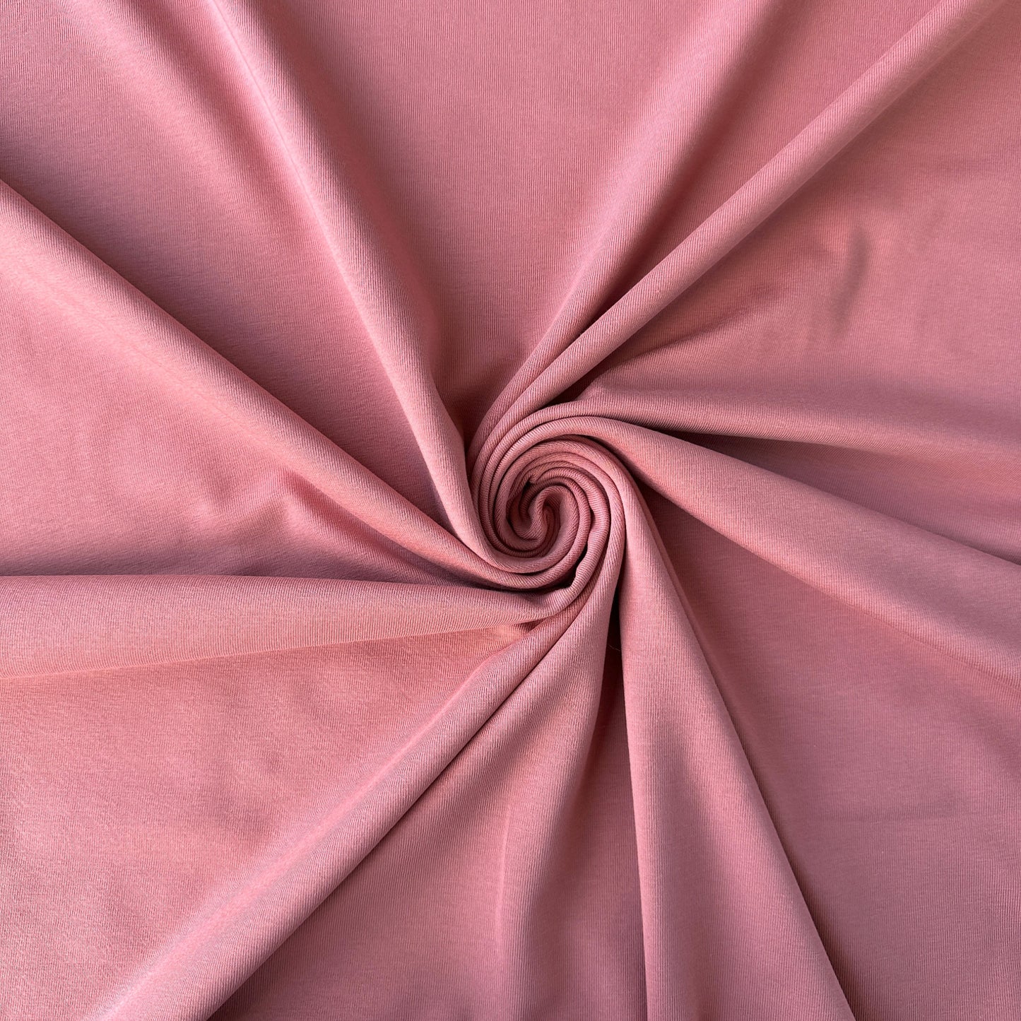 Dusky Pink Organic Cotton Jersey Fabric