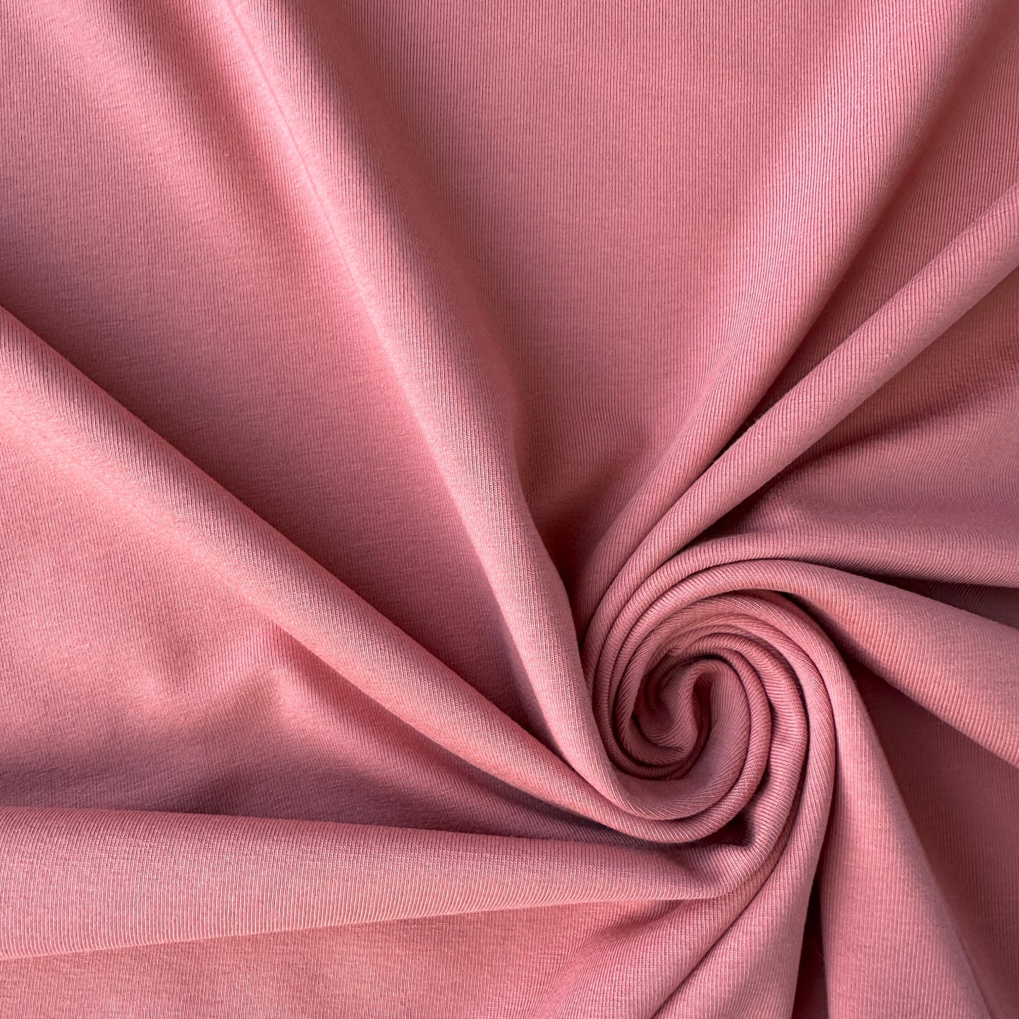 Dusky Pink Organic Cotton Jersey Fabric
