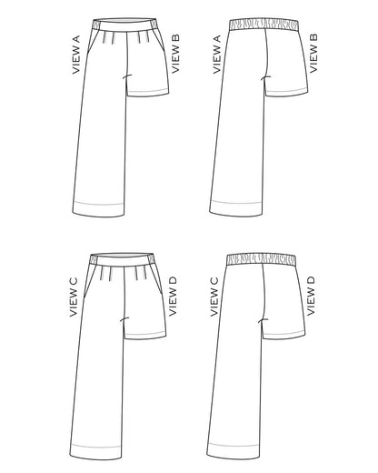 Emerson Pants & Shorts Sewing Pattern - True Bias